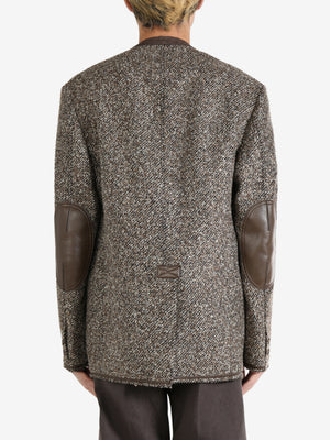 JUNYA WATANABE - Men Wool Viscose Tweed Jacket