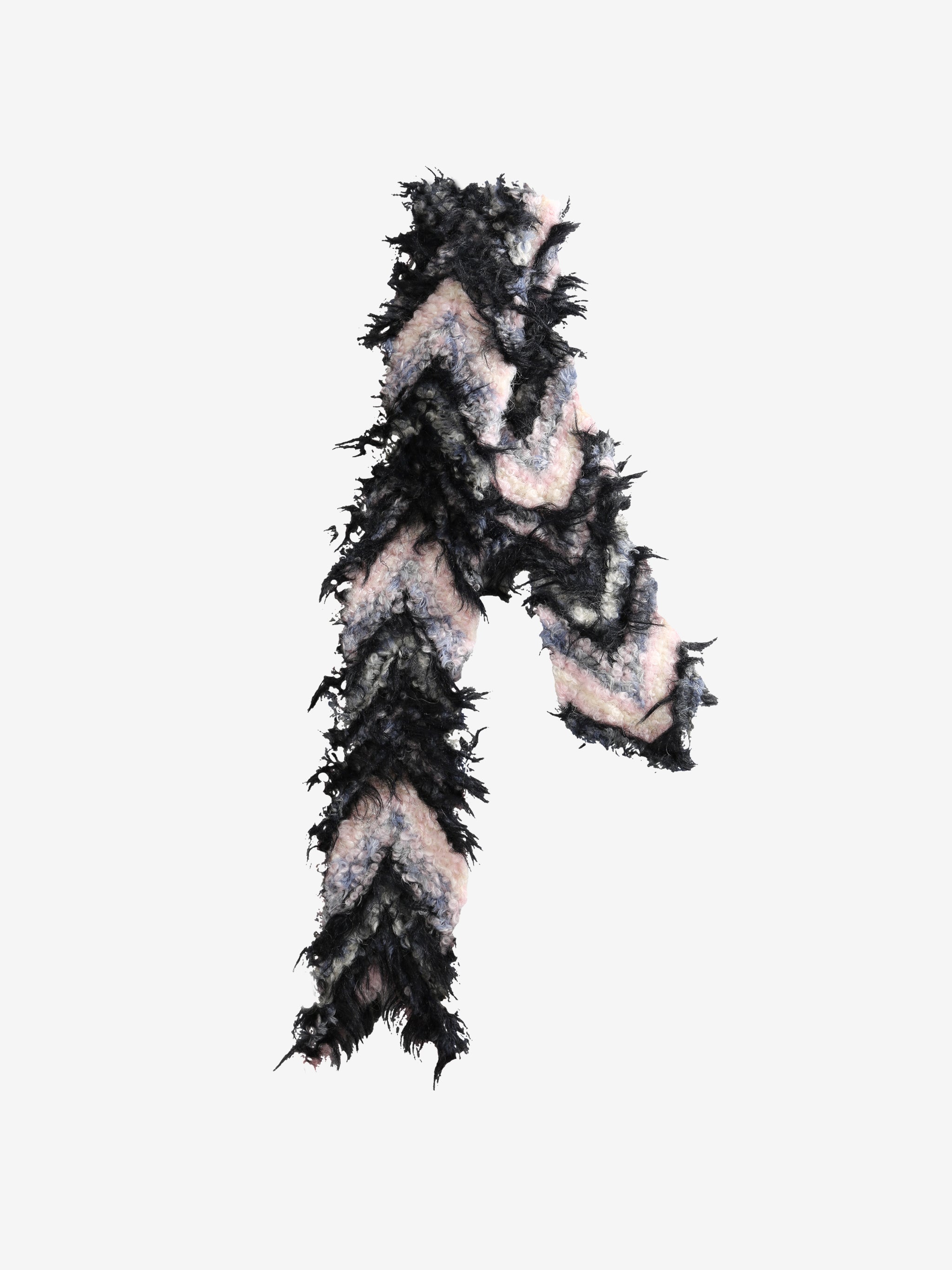 Black scarves,side view