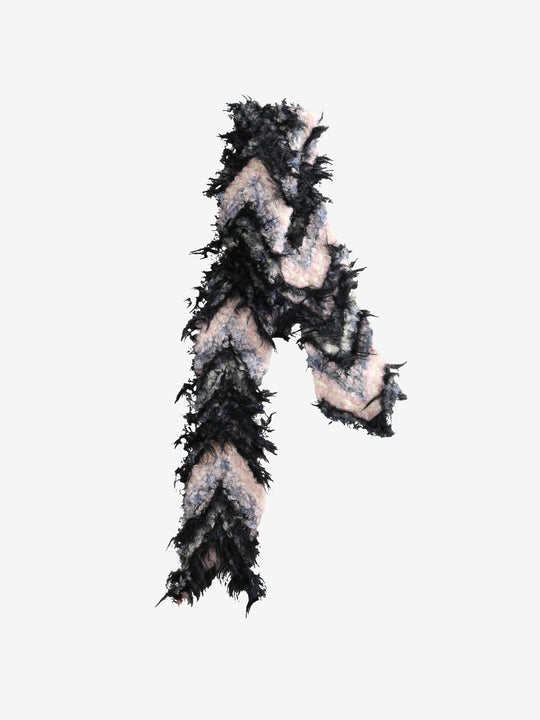 Black scarves,side view