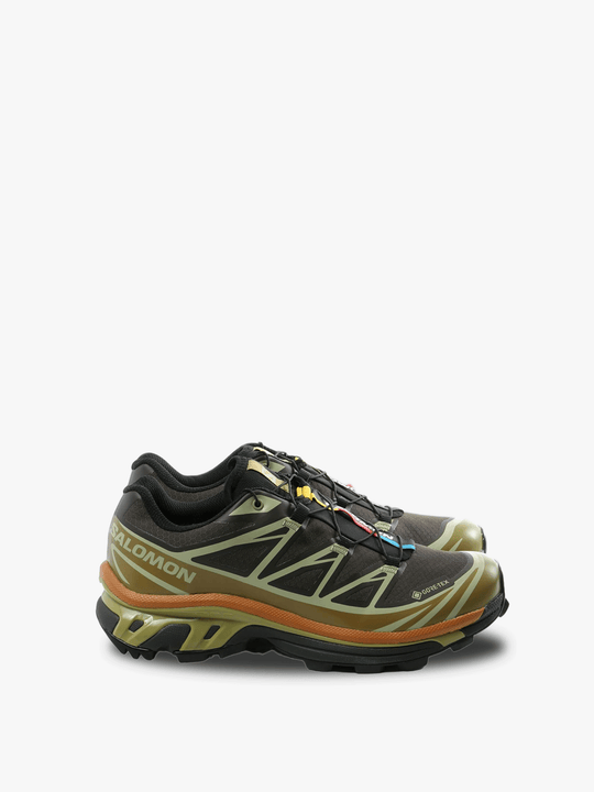 Green sneakers, front view