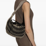 Tan bag, side view