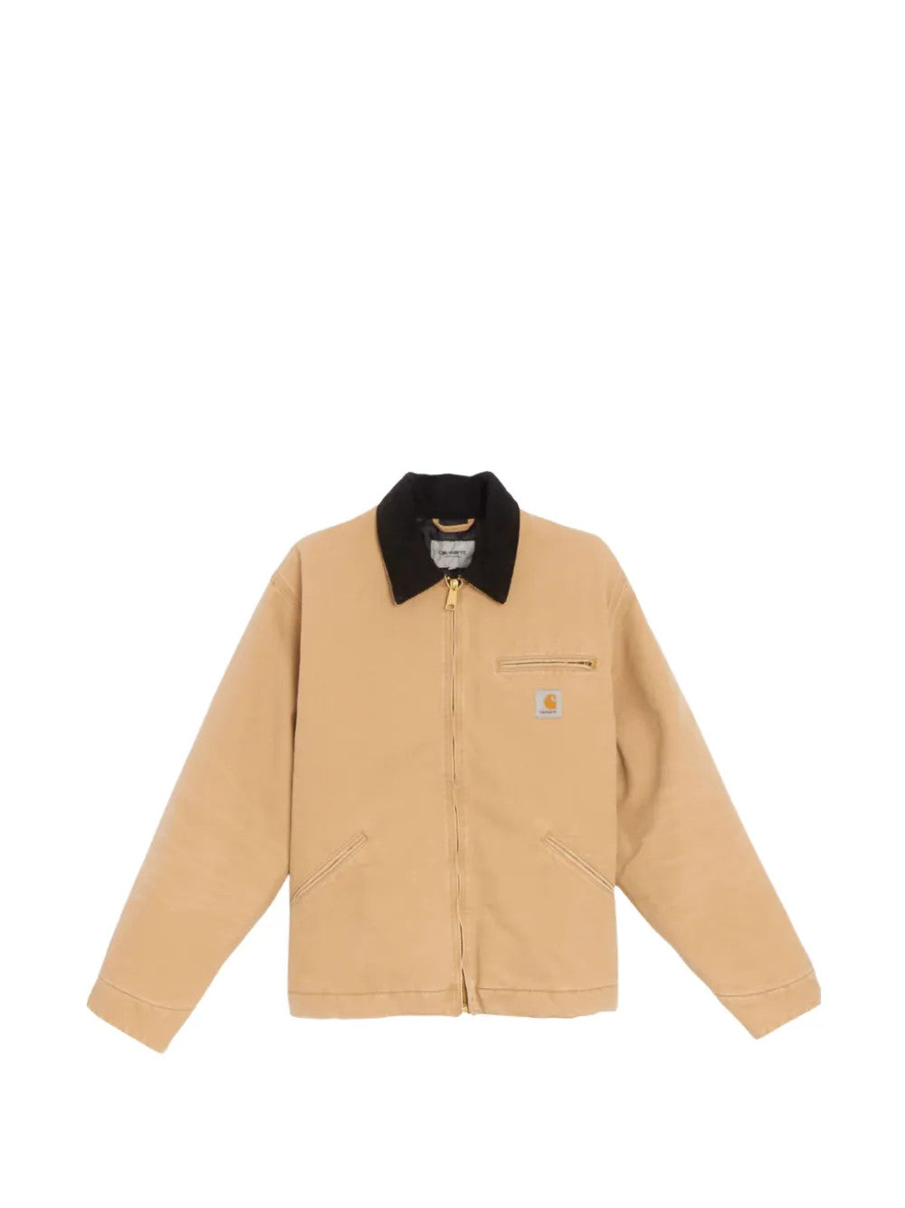Tan jacket, front view