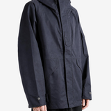 Navy jacket, front view