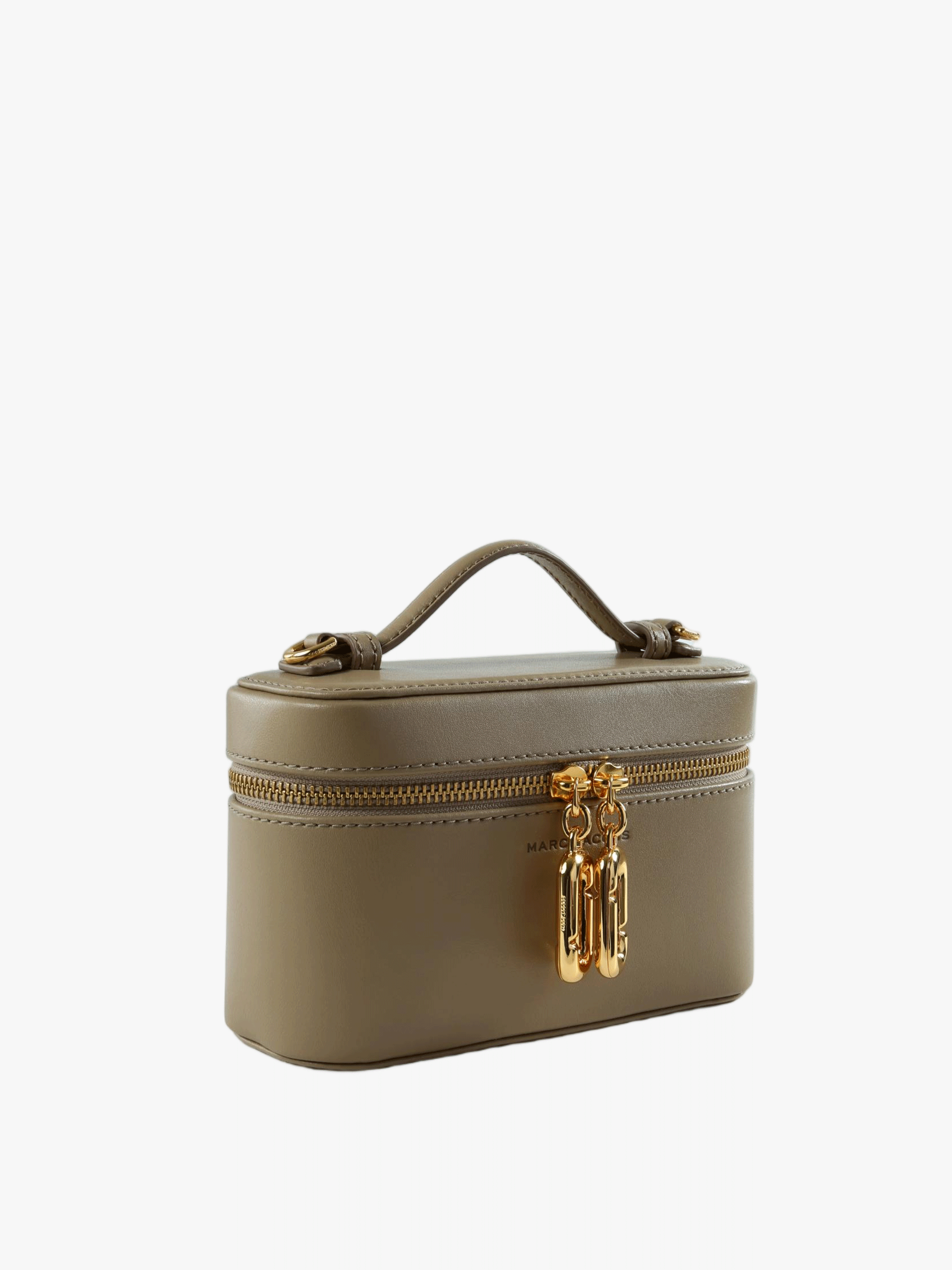 Tan bag, front view