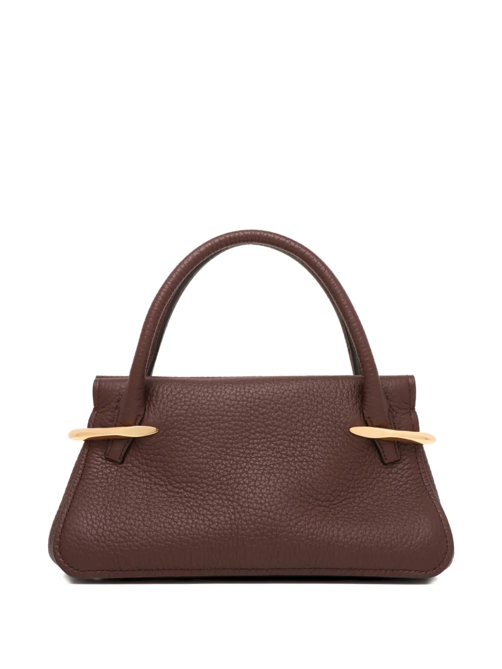 Brown handbag,front view