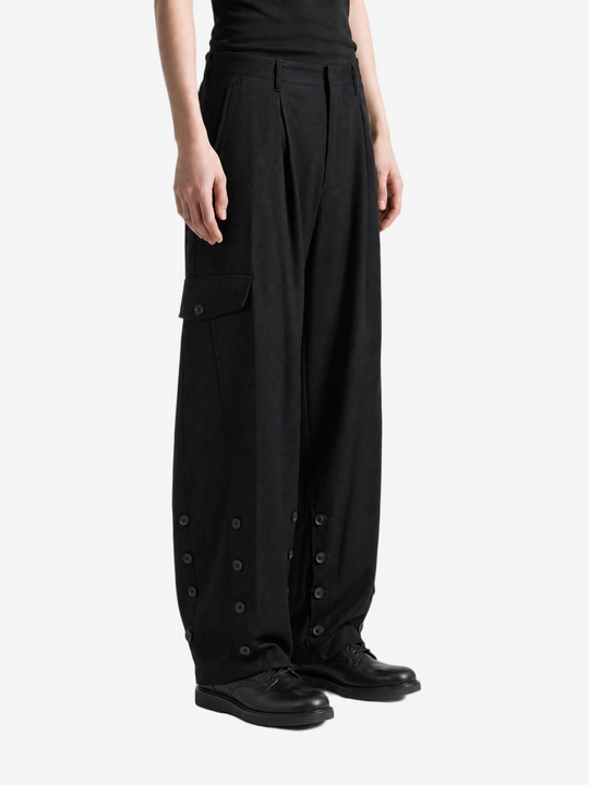 Black pants, full body view