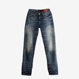 Blue pants, front view