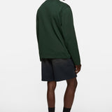 Green t-shirt, full body view