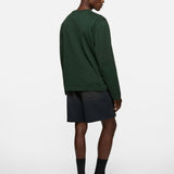 Green t-shirt, full body view