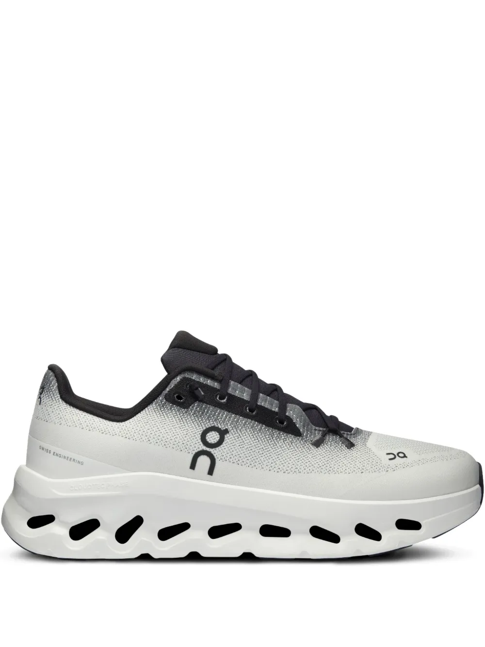 Grey sneakers, front view