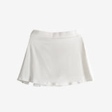 White skirt, back view
