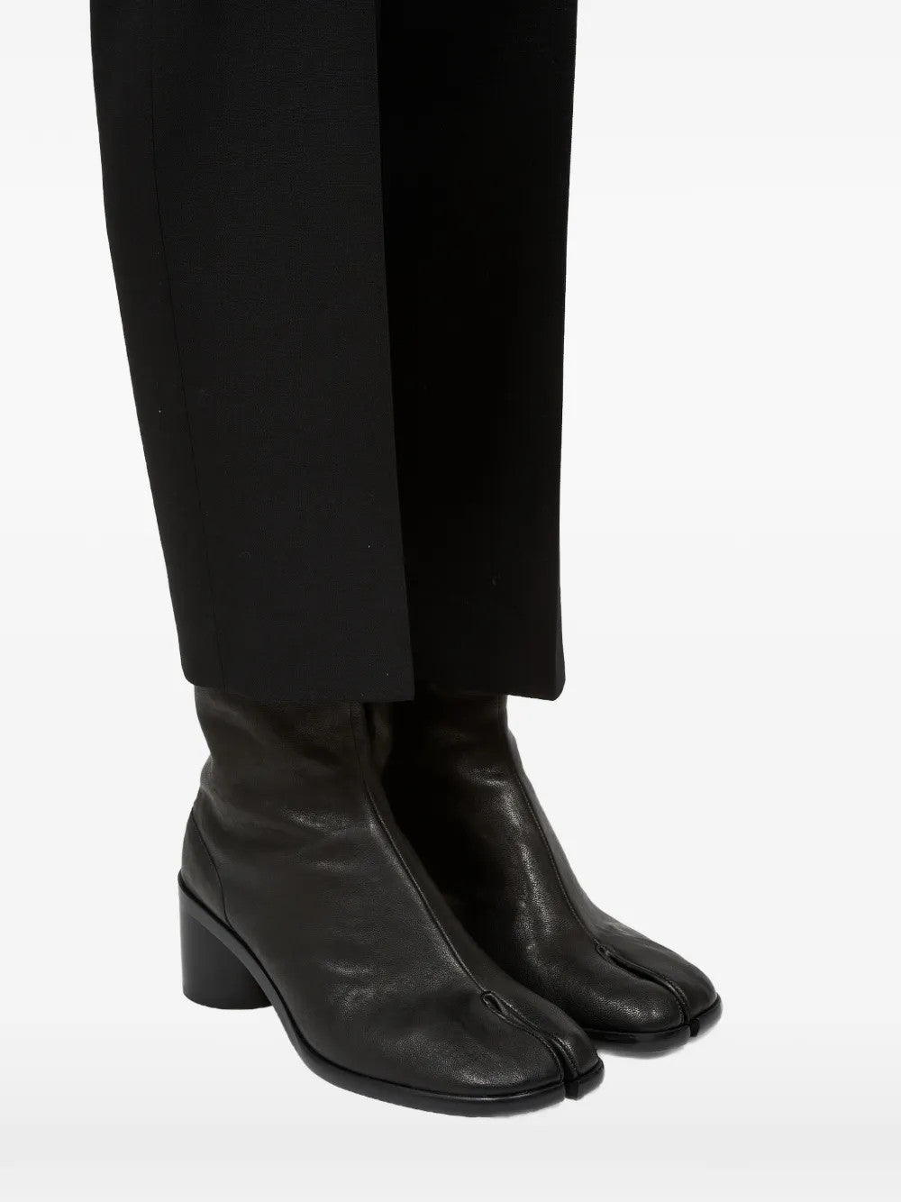 Black boots, front view