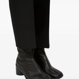 Black boots, front view