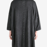 Black t-shirt, full body view