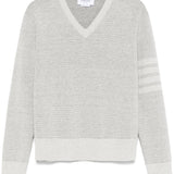 Grey knitwear, front view