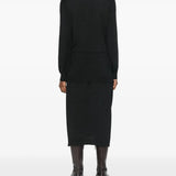 Black dress, full body view