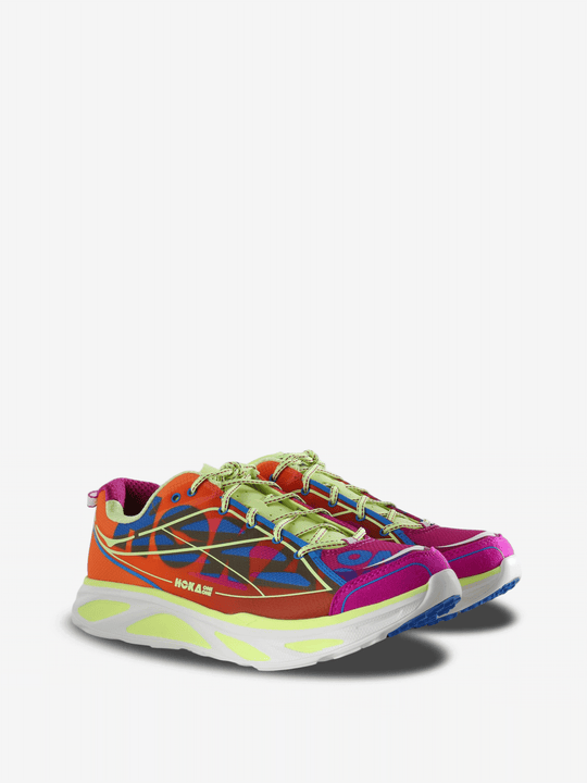 Orange shoes, front view