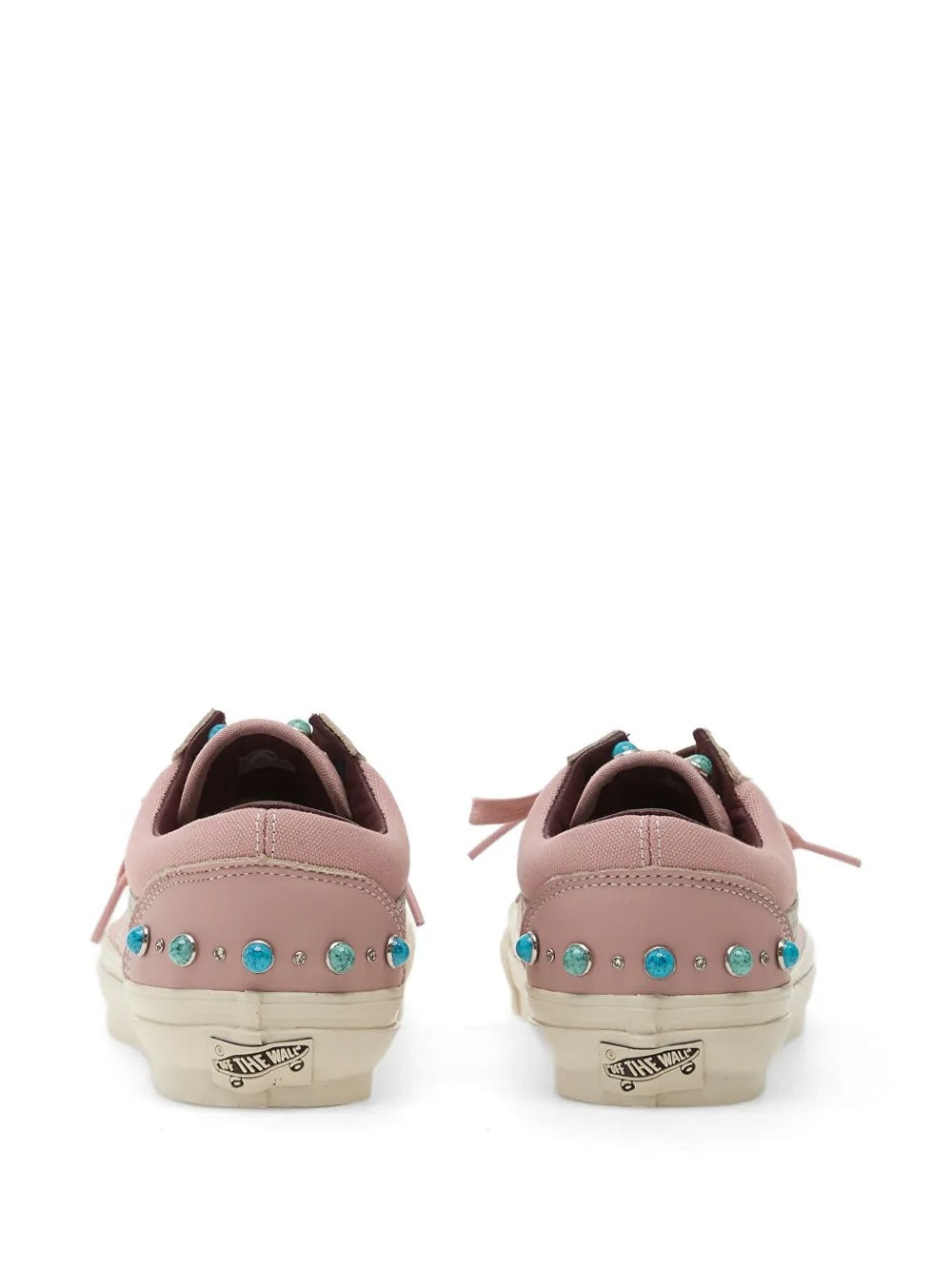 Pink shoes, back view