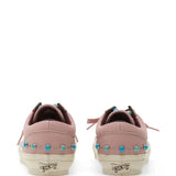 Pink shoes, back view
