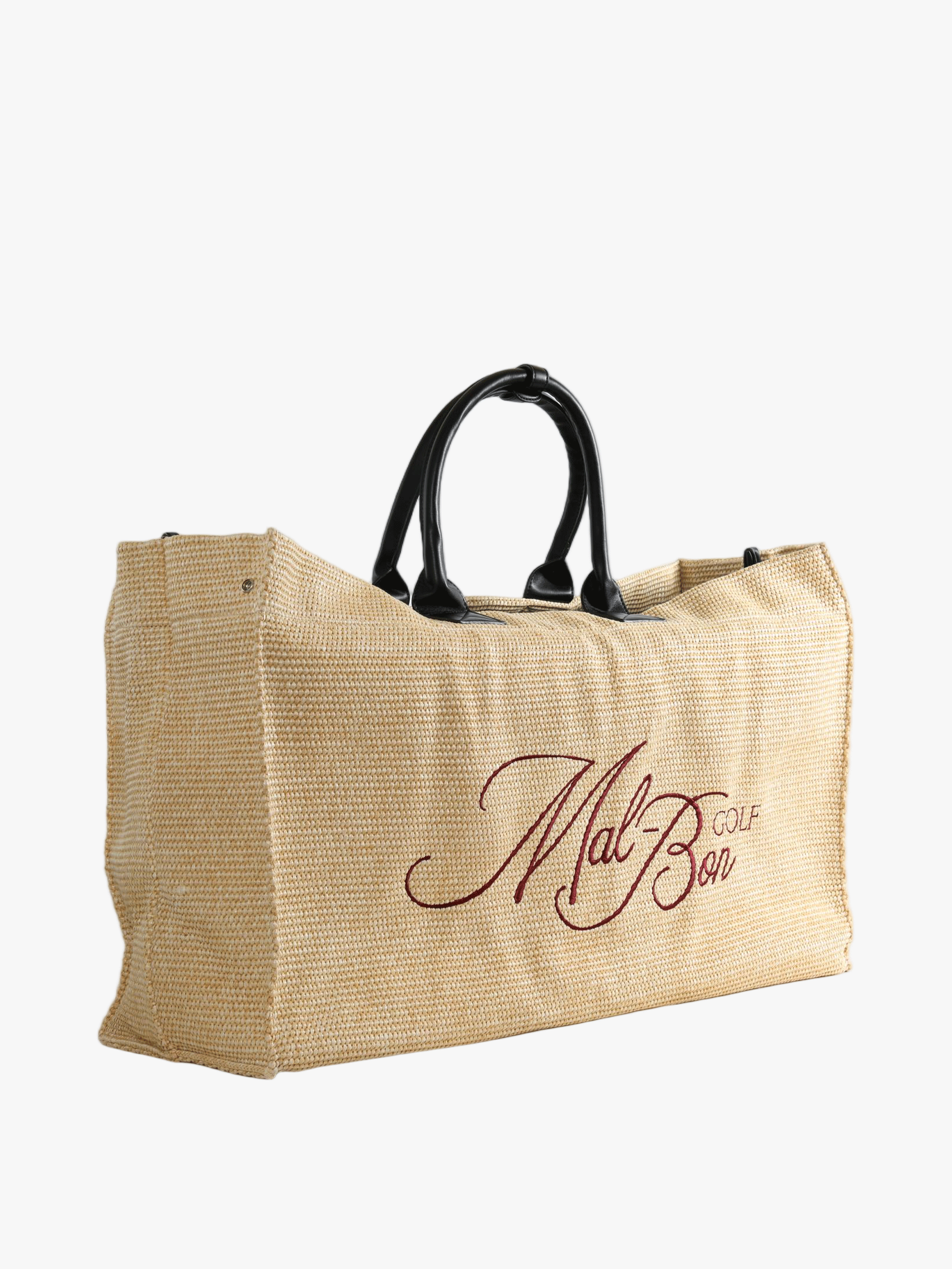 Tan bag, side view