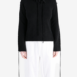 Black hoodie, front view