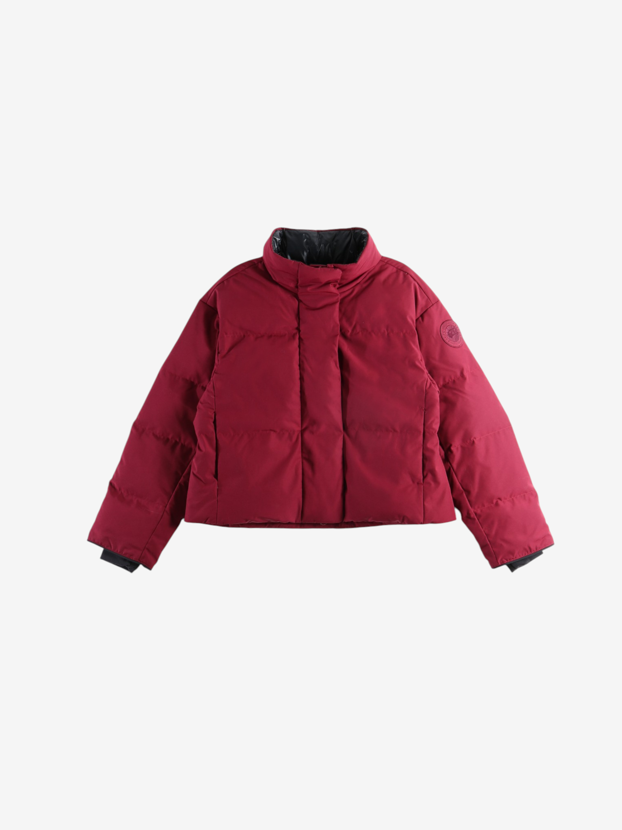 Burgundy jacket, front view