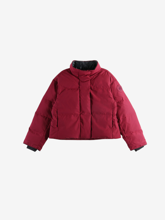 Burgundy jacket, front view