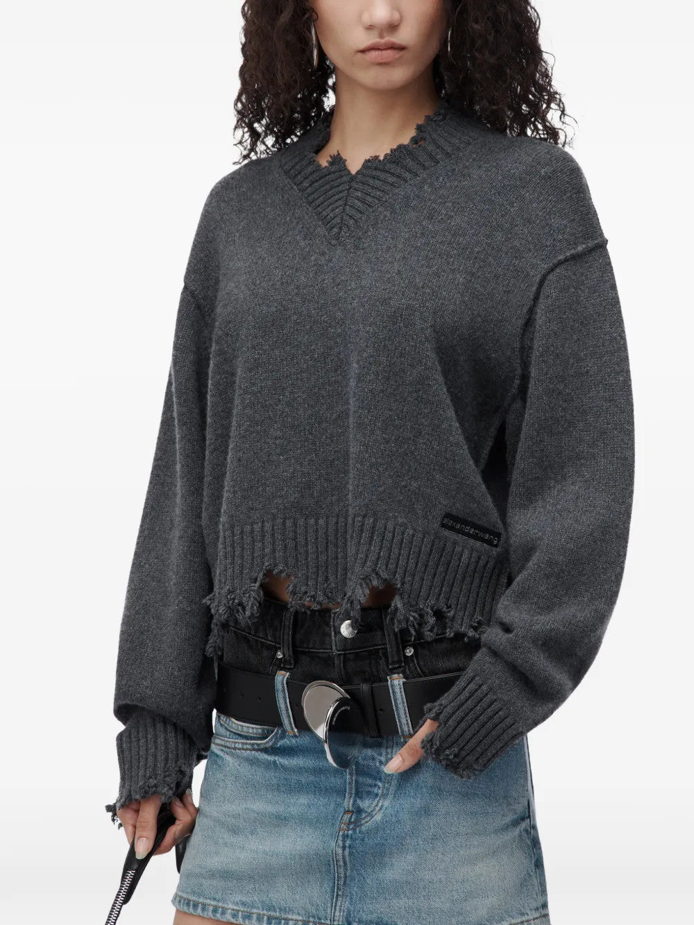 Grey hoodie, front view