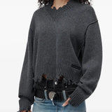 Grey hoodie, front view
