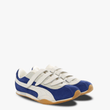 blue sneakers,side view
