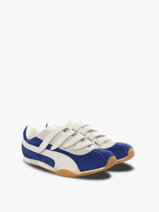 blue sneakers,side view