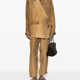 Brown jacket,full body view