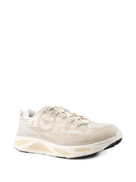 Tan shoes, front view