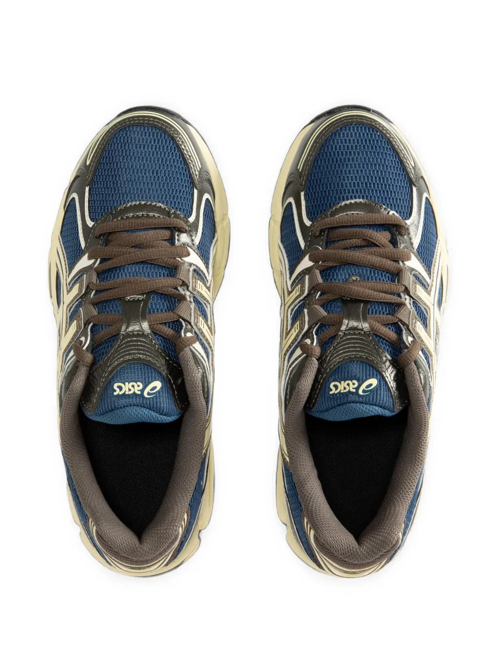 Navy shoes, front view