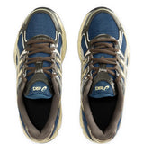 Navy shoes, front view