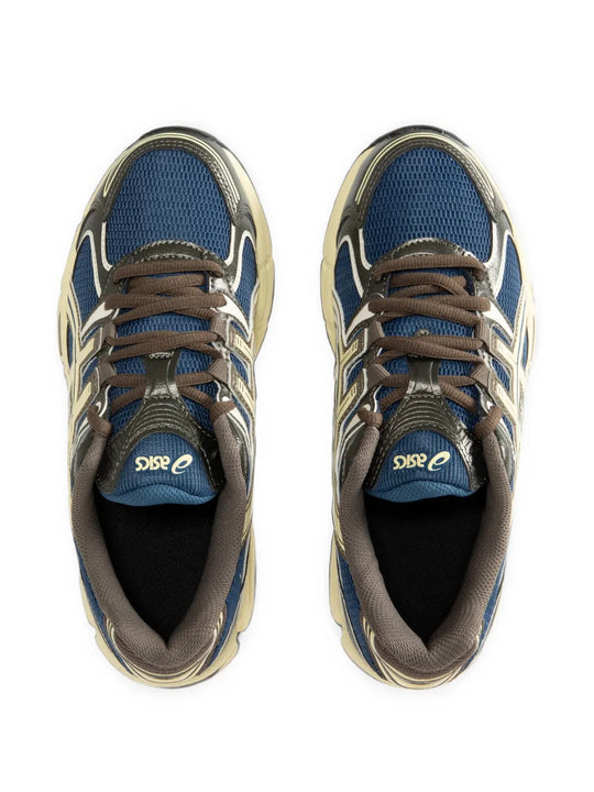 Navy shoes, front view