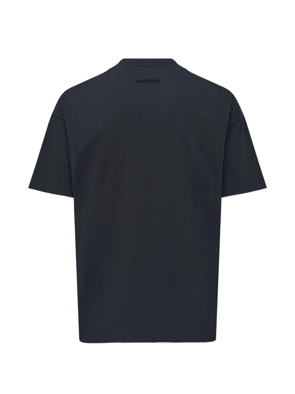Black t-shirt, back view