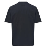 Black t-shirt, back view