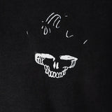 Black t-shirt, front view