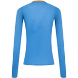 AURALEE - Women Fluffy Cashmere Nylon Jersey Ringer Long Sleeve Tee