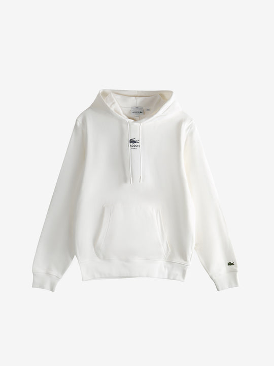White hoodie, front view