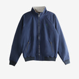 Navy jacket, front view