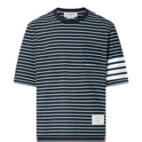Navy t-shirt, front view