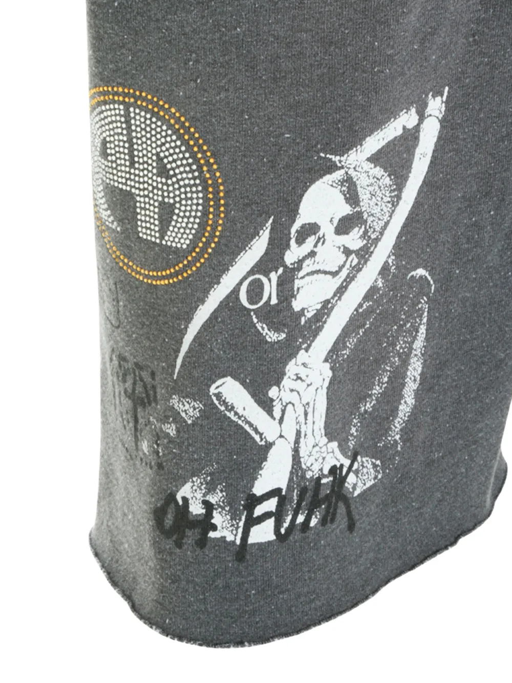 Close up of Black shorts, showing detail