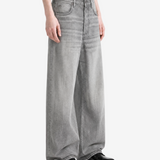 Grey jeans, full body view