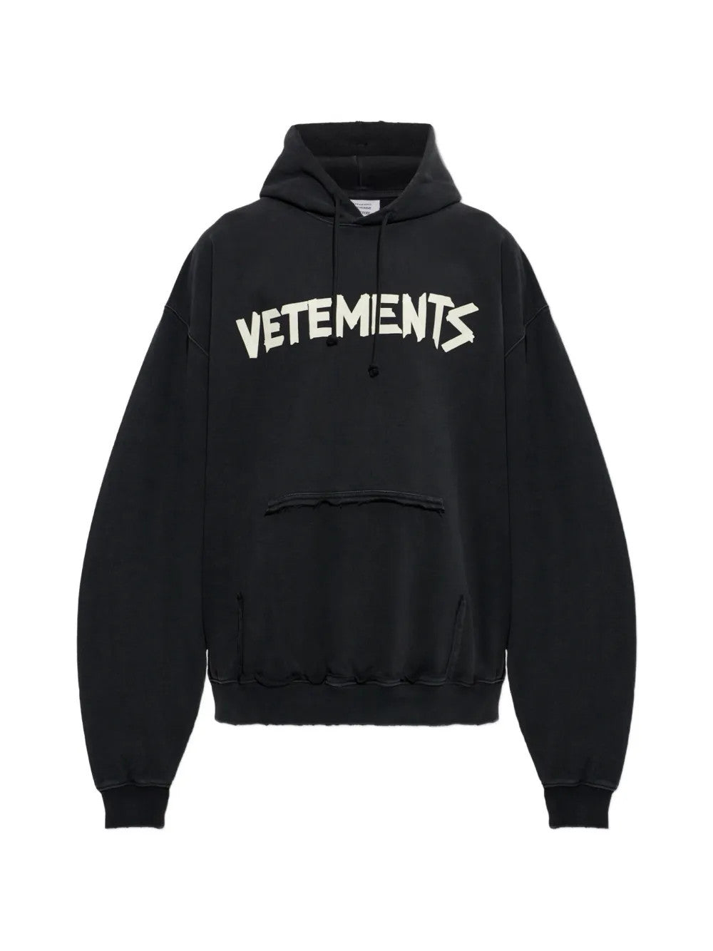 Black hoodie, front view