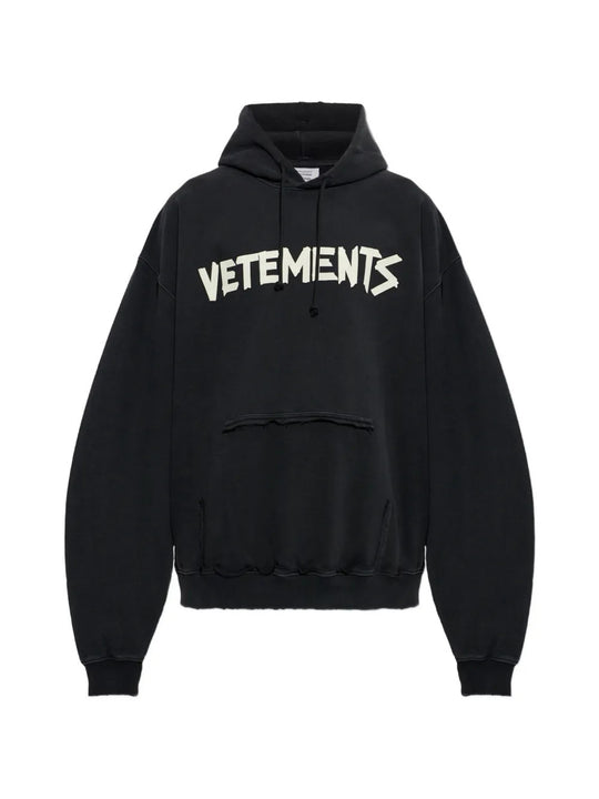 Black hoodie, front view