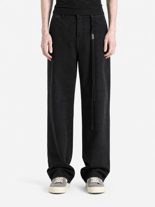 Black pants, full body view