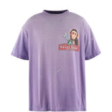 Purple t-shirt, front view