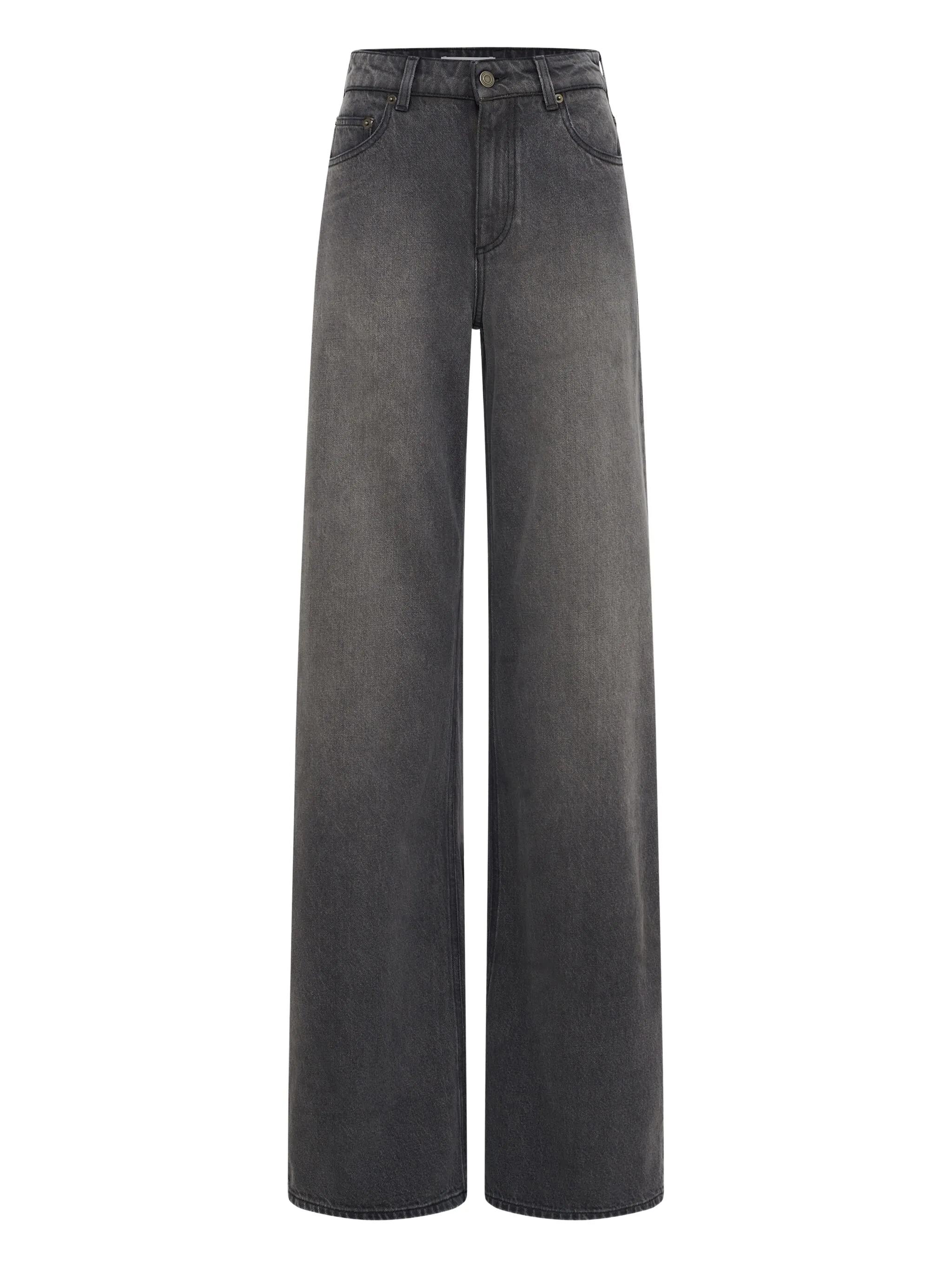 gray jeans, front view